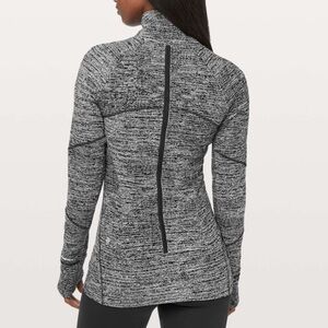 Lululemon Contour Jacket Black White Nulu Size 8